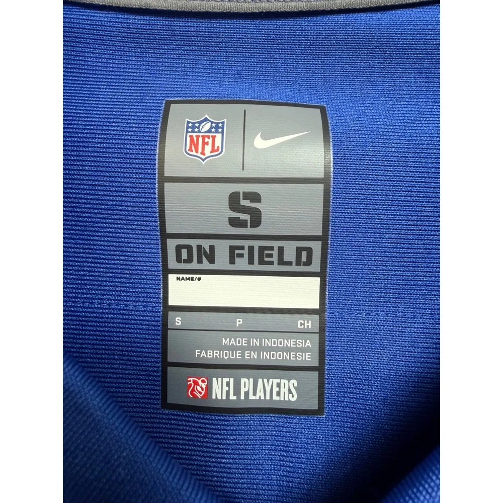 Nike NFL New York Giants #26  Saquon Barkley Blue Jersey Mens Small (M19)